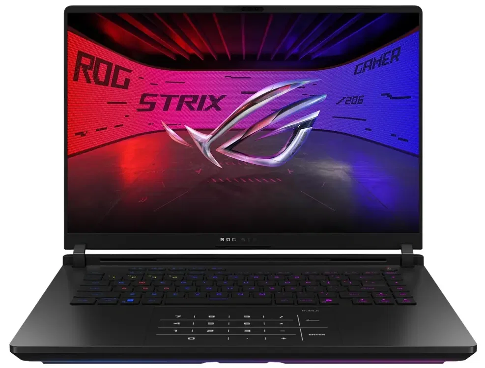 ASUS ROG Strix SCAR 16 open laptop, front view